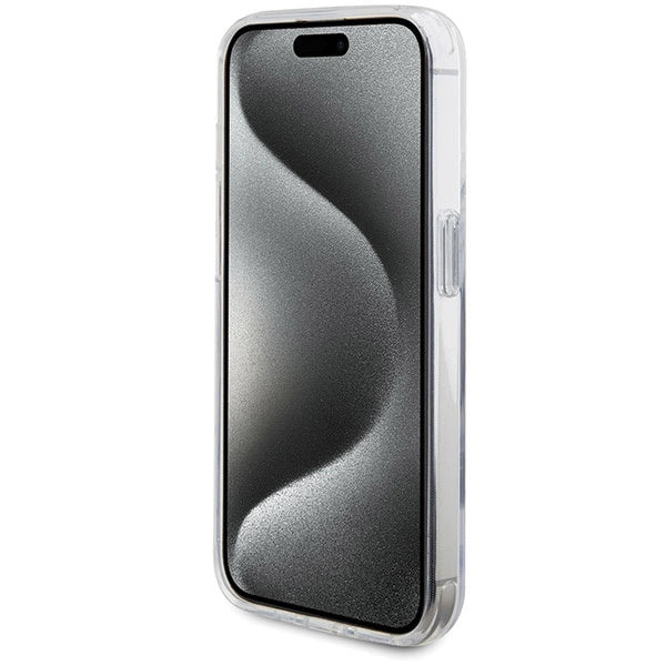 BMW Ring Stand M Collection MagSafe-hylster til iPhone 15 Pro Max - gennemsigtigt