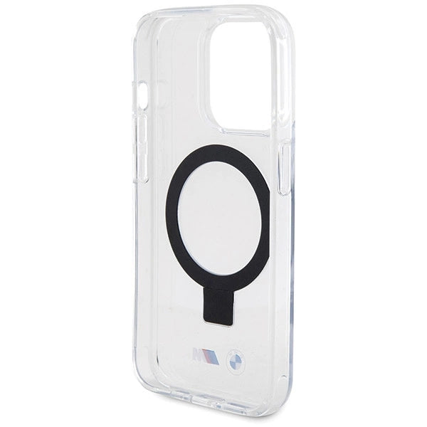 BMW Ring Stand M Collection MagSafe-hylster til iPhone 15 Pro Max - gennemsigtigt