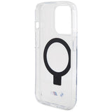 BMW Ring Stand M Collection MagSafe-hylster til iPhone 15 Pro Max - gennemsigtigt