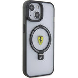 Ferrari Ring Stand 2023 Collection MagSafe Case til iPhone 15 Plus / 14 Plus - sort