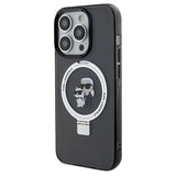 Karl Lagerfeld Ring Stand Karl&Choupette MagSafe case for iPhone 14 Pro - black