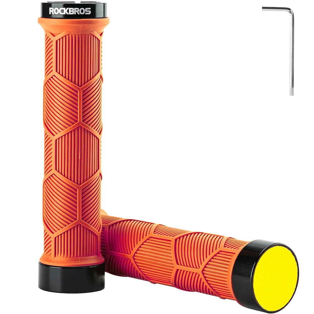 Rockbros 40720007004 cykelhåndtag med reflektor - orange