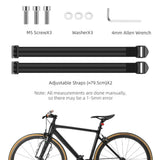 Rockbros 33210010001 front bicycle shelf for bicycle fork - black