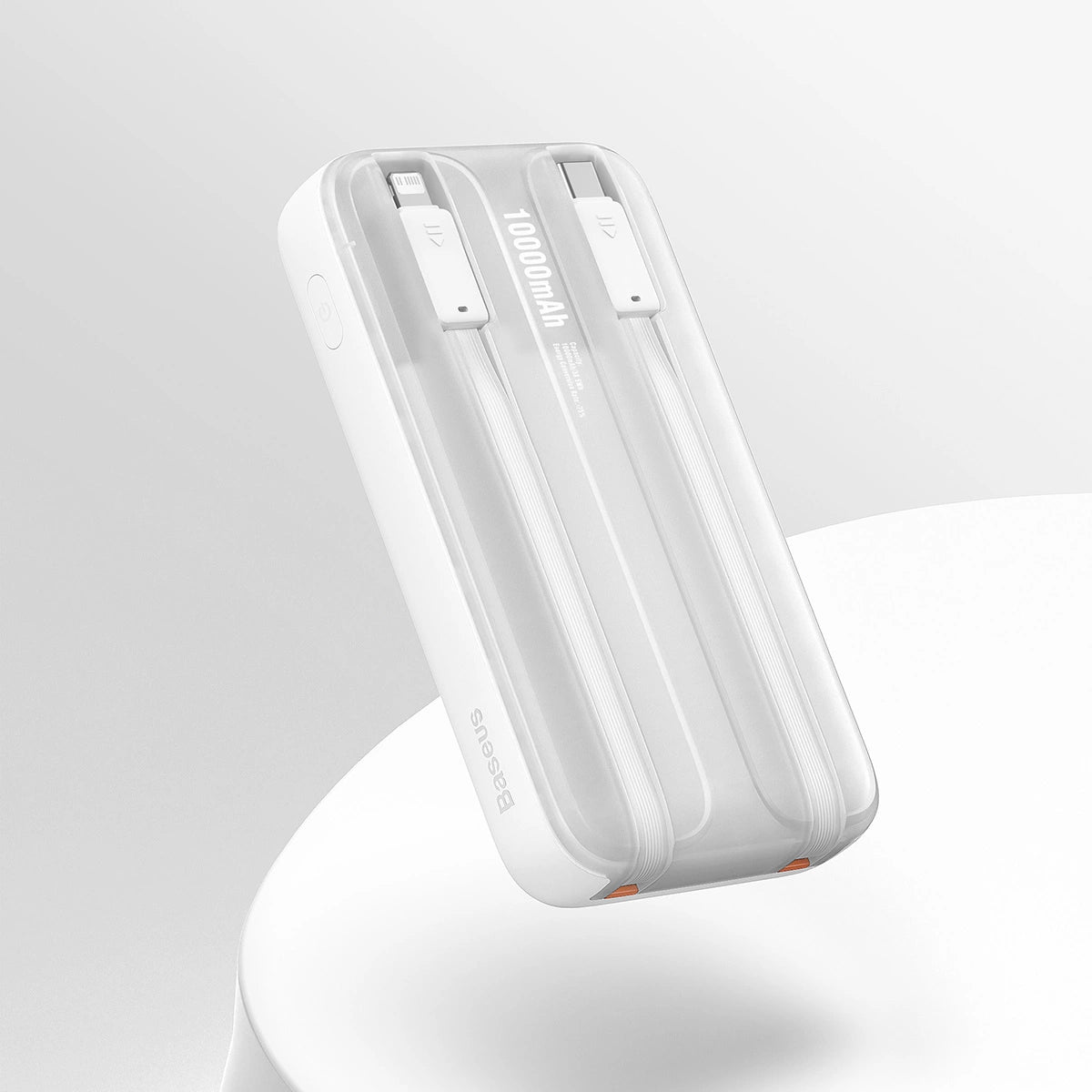 Baseus Comet Series powerbank med display 10000mAh 22.5W - hvid + USB-A - USB-C kabel