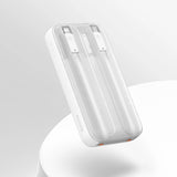 Baseus Comet Series powerbank med display 10000mAh 22.5W - hvid + USB-A - USB-C kabel