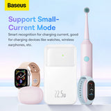 Baseus Comet Series powerbank med display 10000mAh 22.5W - hvid + USB-A - USB-C kabel