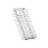 Baseus Comet Series powerbank with display 10000mAh 22.5W - white + USB-A - USB-C cable