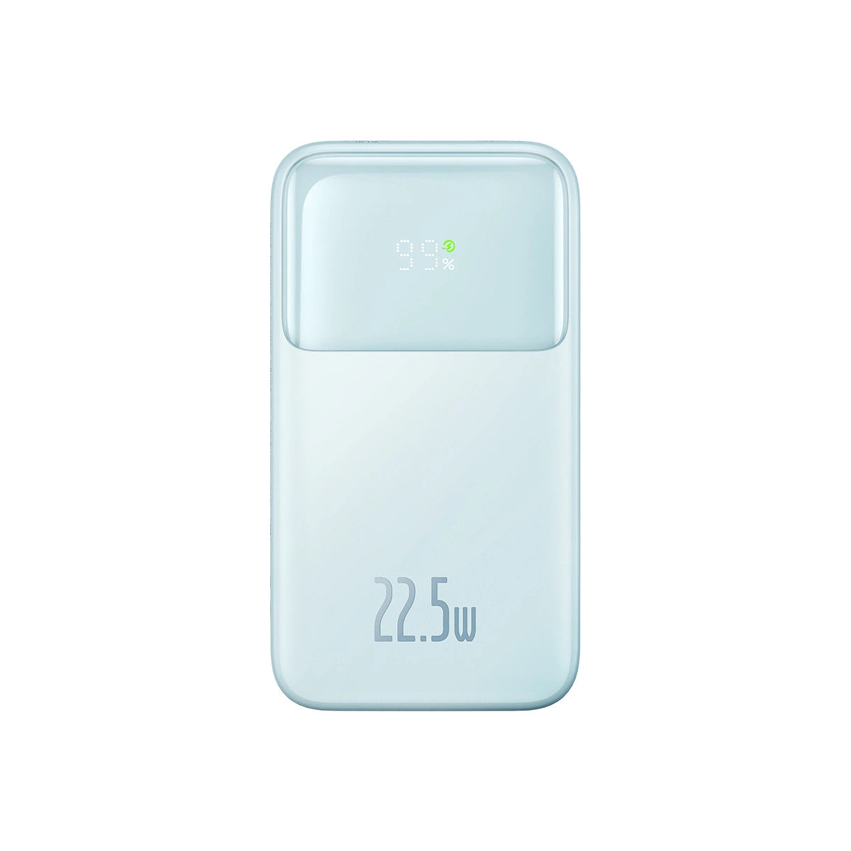Baseus Comet Series powerbank med display 10000mAh 22.5W - blå + USB-A - USB-C kabel 0.3m - hvid