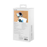 Baseus Comet Series powerbank med display 10000mAh 22.5W - blå + USB-A - USB-C kabel 0.3m - hvid