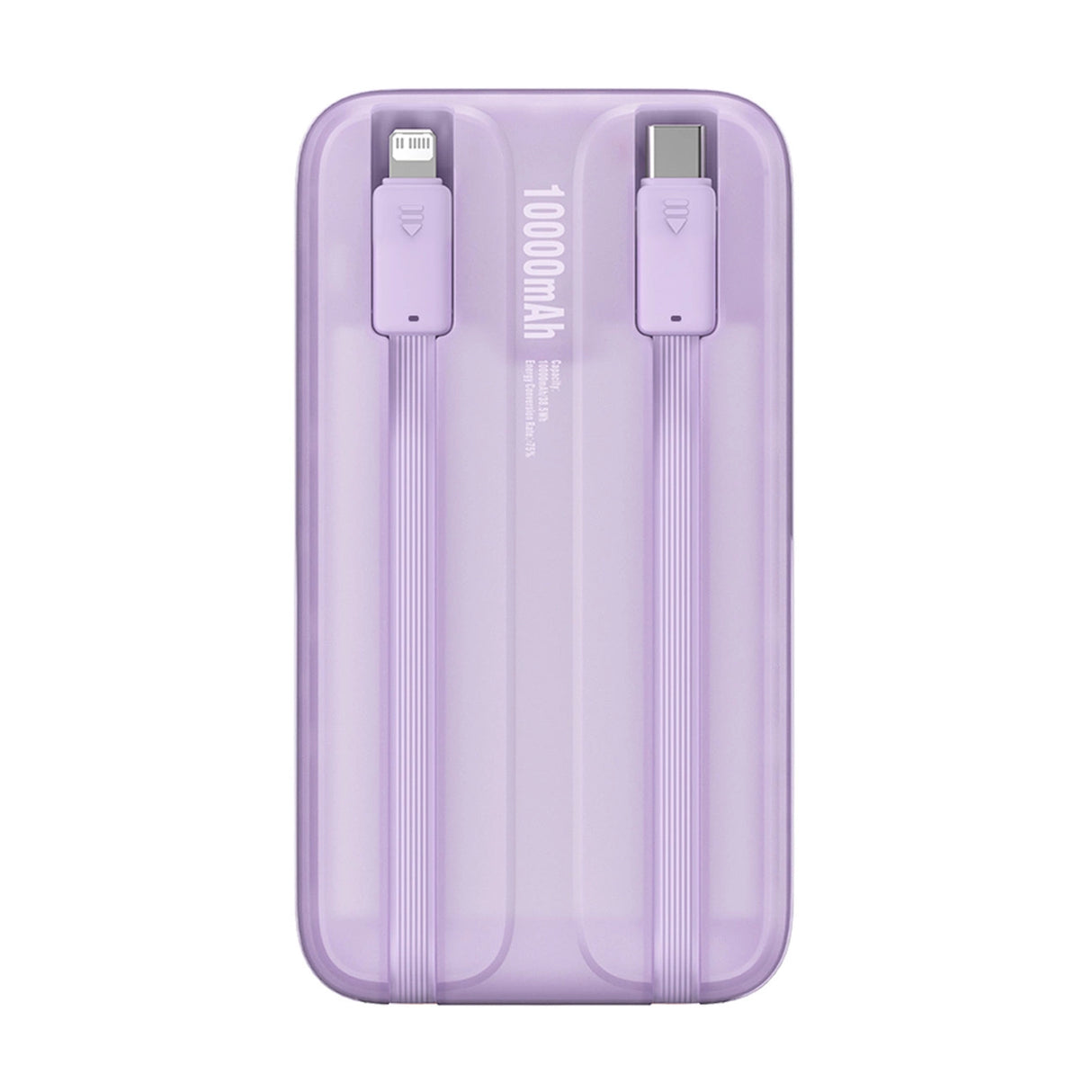 Baseus Comet Series powerbank med display 10000mAh 22.5W - lilla + USB-A / USB-C kabel