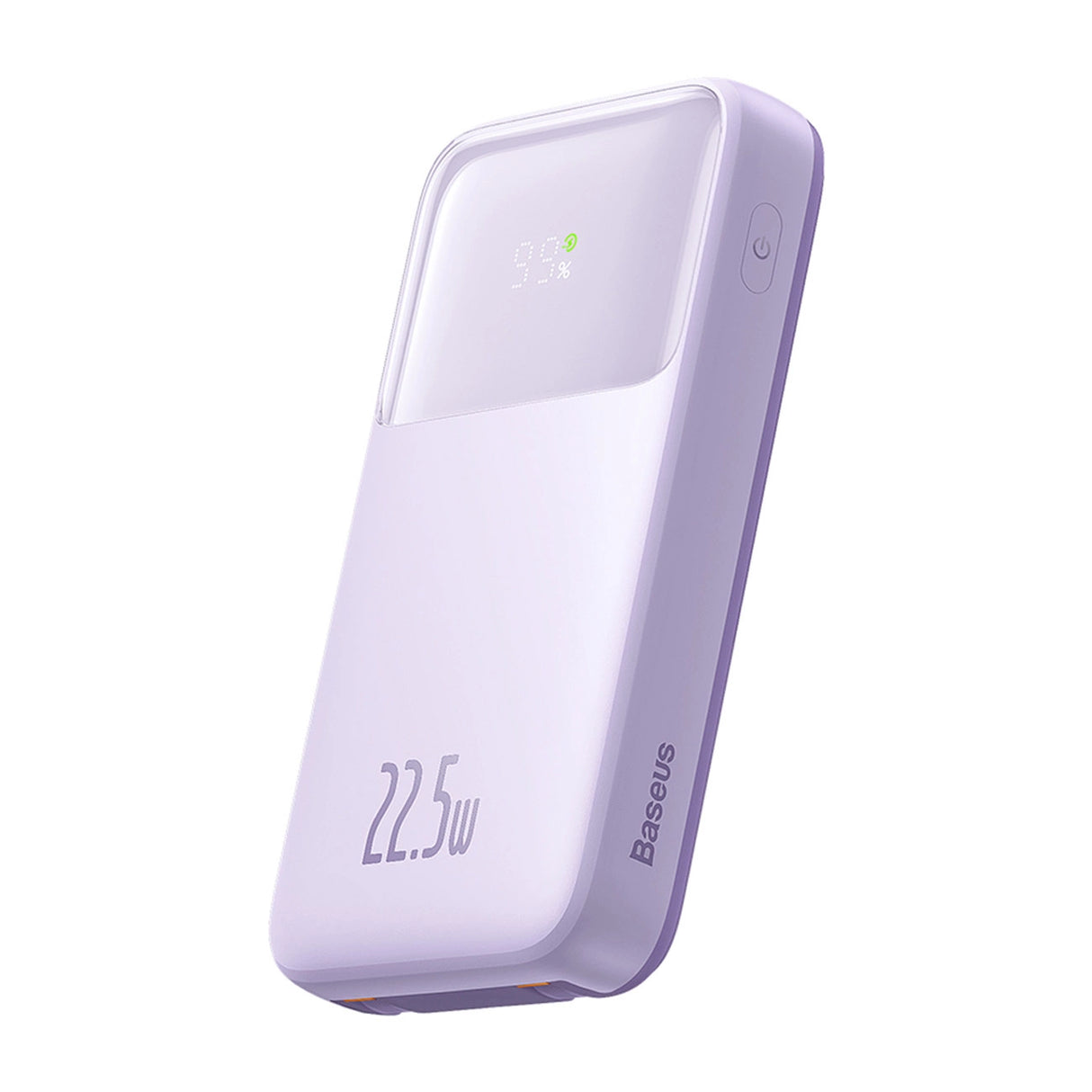 Baseus Comet Series powerbank med display 10000mAh 22.5W - lilla + USB-A / USB-C kabel
