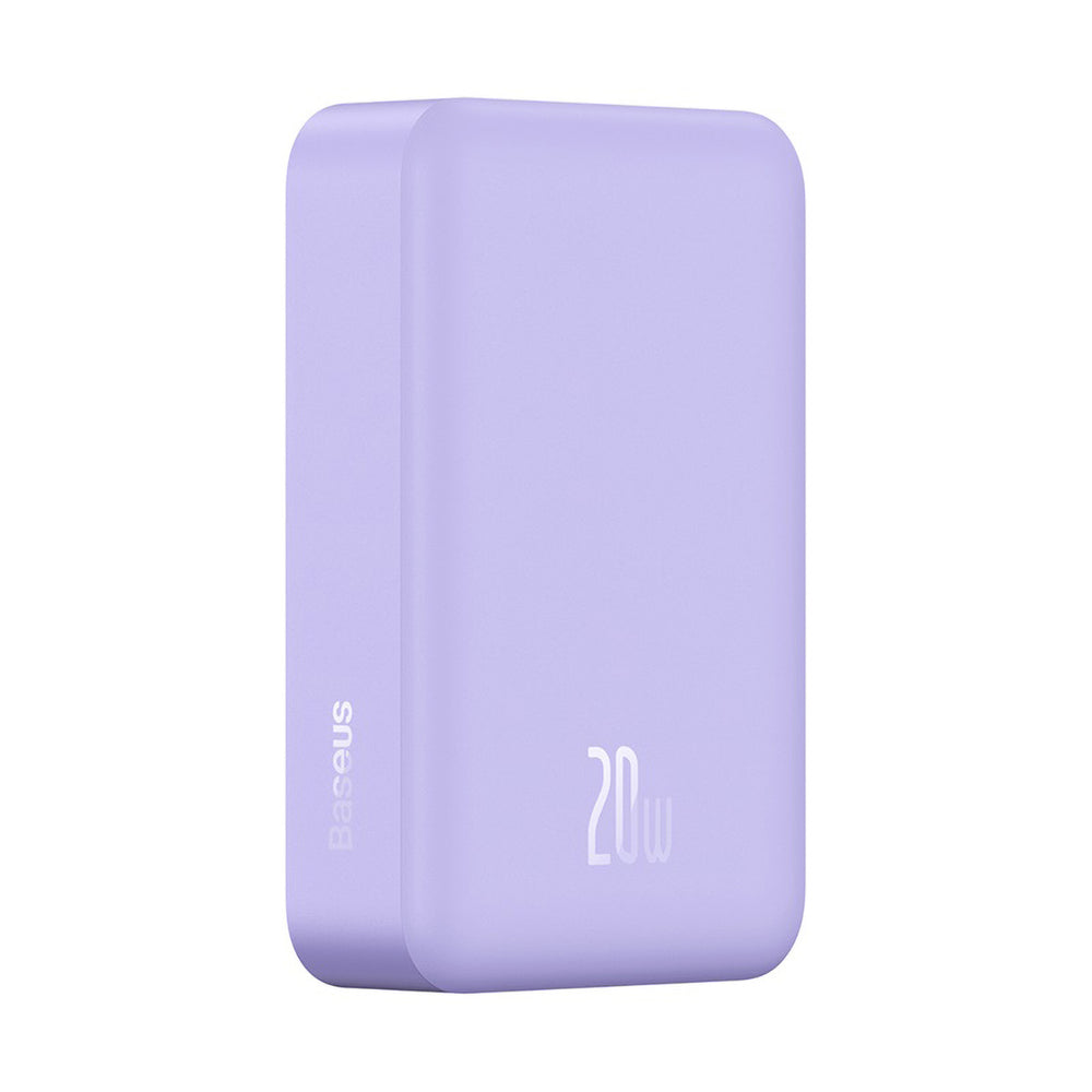 Baseus Magnetic Mini 20000 mAh 20W Powerbank - lilla + USB-C / USB-C kabel