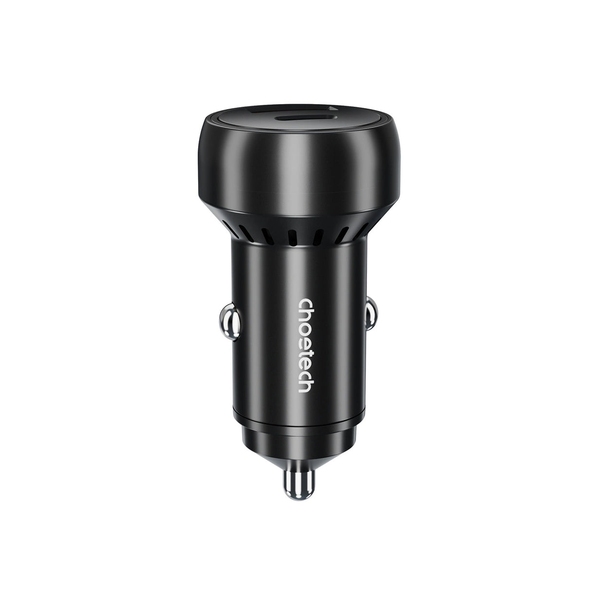 Choetech TC0014 USB-C USB-A PD 60W biloplader med LED baglys - sort