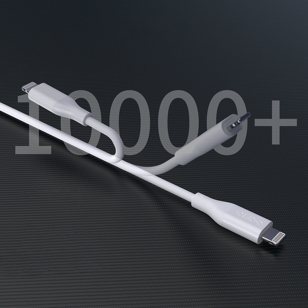 Choetech IP0040 USB-C / Lightning MFi PD 30W 1,2 m kabel - hvid