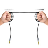 Choetech AUX002 kabel mini jack 3,5 mm (mand) / mini jack 3,5 mm (mand) 1,2 m - sort