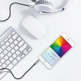 Choetech AUX002 kabel mini jack 3,5 mm (mand) / mini jack 3,5 mm (mand) 1,2 m - sort