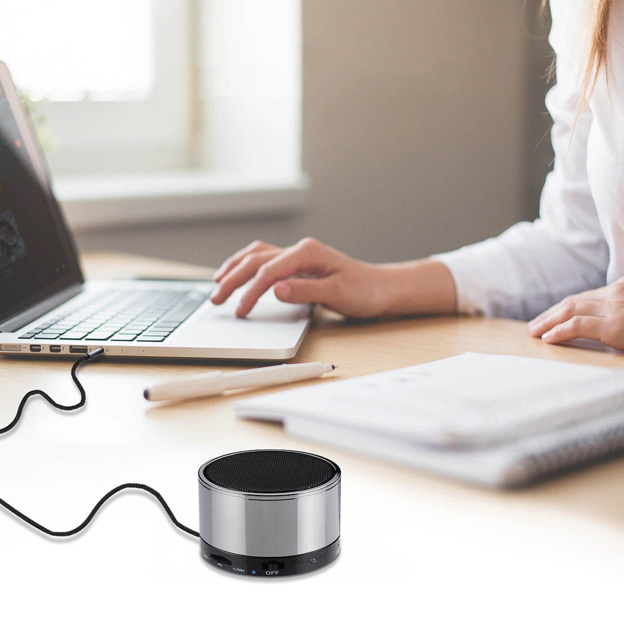 Choetech AUX002 kabel mini jack 3,5 mm (mand) / mini jack 3,5 mm (mand) 1,2 m - sort