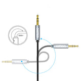 Choetech AUX002 kabel mini jack 3,5 mm (mand) / mini jack 3,5 mm (mand) 1,2 m - sort