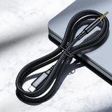 Choetech AUX006 USB-C / mini jack 3,5 mm kabel 1 m - sort