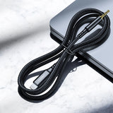Choetech AUX009 Lighting / mini jack 3,5 mm kabel 2 m - sort