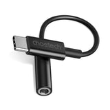 Choetech AUX003 USB-C / DC 3,5 mm lydadapter - sort