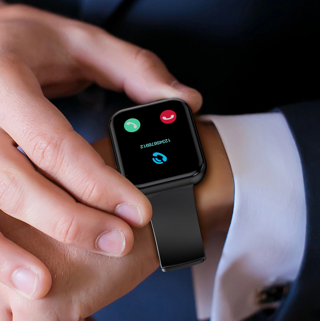 Choetech WT001 smartwatch med IP67-opkaldsbesvarelsesfunktion - sort