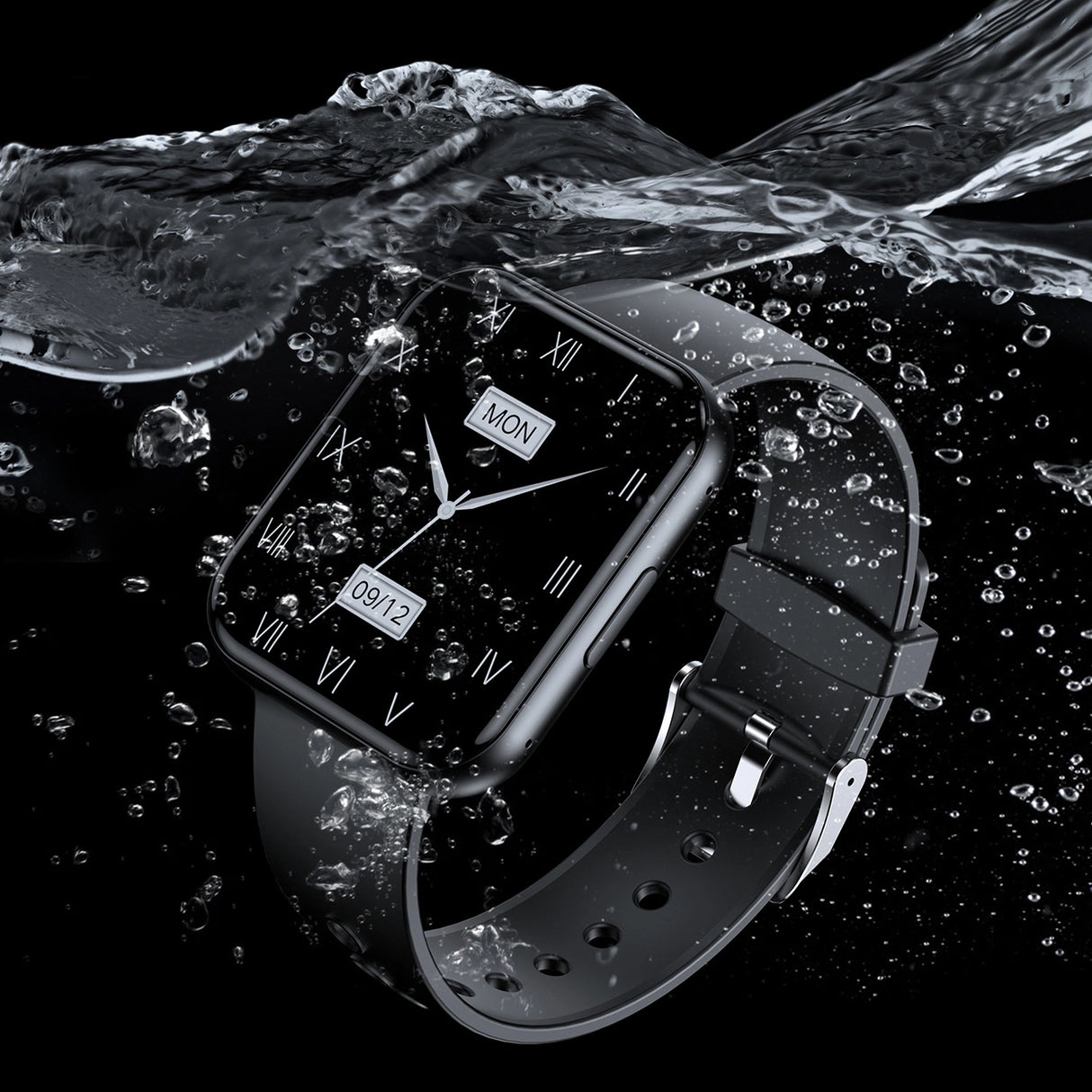 Choetech WT001 smartwatch med IP67-opkaldsbesvarelsesfunktion - sort