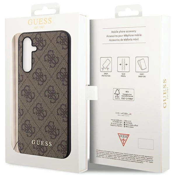 Guess GUHCS23FEGF4GBR S23 FE S711 brun/brun hardcase 4G Charms Collection