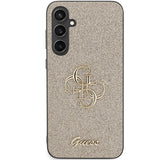 Guess GUHCS23FEHG4SGD S23 FE S711 guld/guld hardcase Glitter Script Big 4G