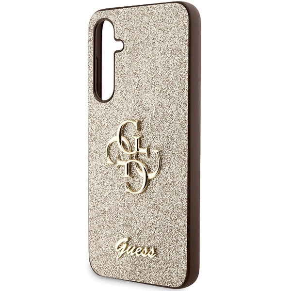 Guess GUHCS23FEHG4SGD S23 FE S711 guld/guld hardcase Glitter Script Big 4G