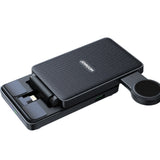 Joyroom JR-WQS02 iPhone AirPods Apple Watch 4in1 opladningsstation foldbar - sort