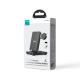 Joyroom JR-WQS02 iPhone AirPods Apple Watch 4in1 opladningsstation foldbar - sort