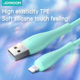 Joyroom Bowling Data Cable S-2030M8 USB-A / Lightning 3A 2m - grøn
