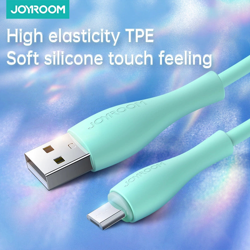 Joyroom Bowling Data Cable S-2030M8 USB-A / micro USB 3A 2m - grøn