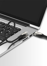 Joyroom Sharp Series S-M411 USB-A / micro USB 3A 1.2m Kabel med opladningsanvisning - sort