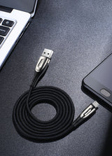 Joyroom Sharp Series S-M411 USB-A / micro USB 3A 2m Cable with Charging Indicator - Black