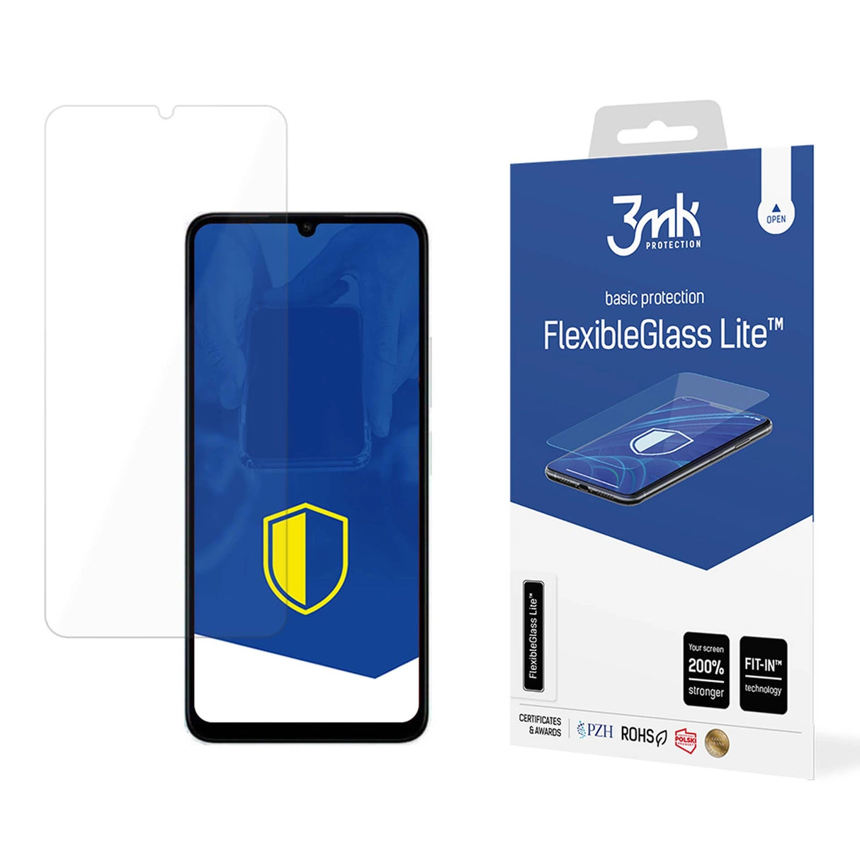 3mk FlexibleGlass LiteTM hybridglas på Redmi 13C / Poco C65