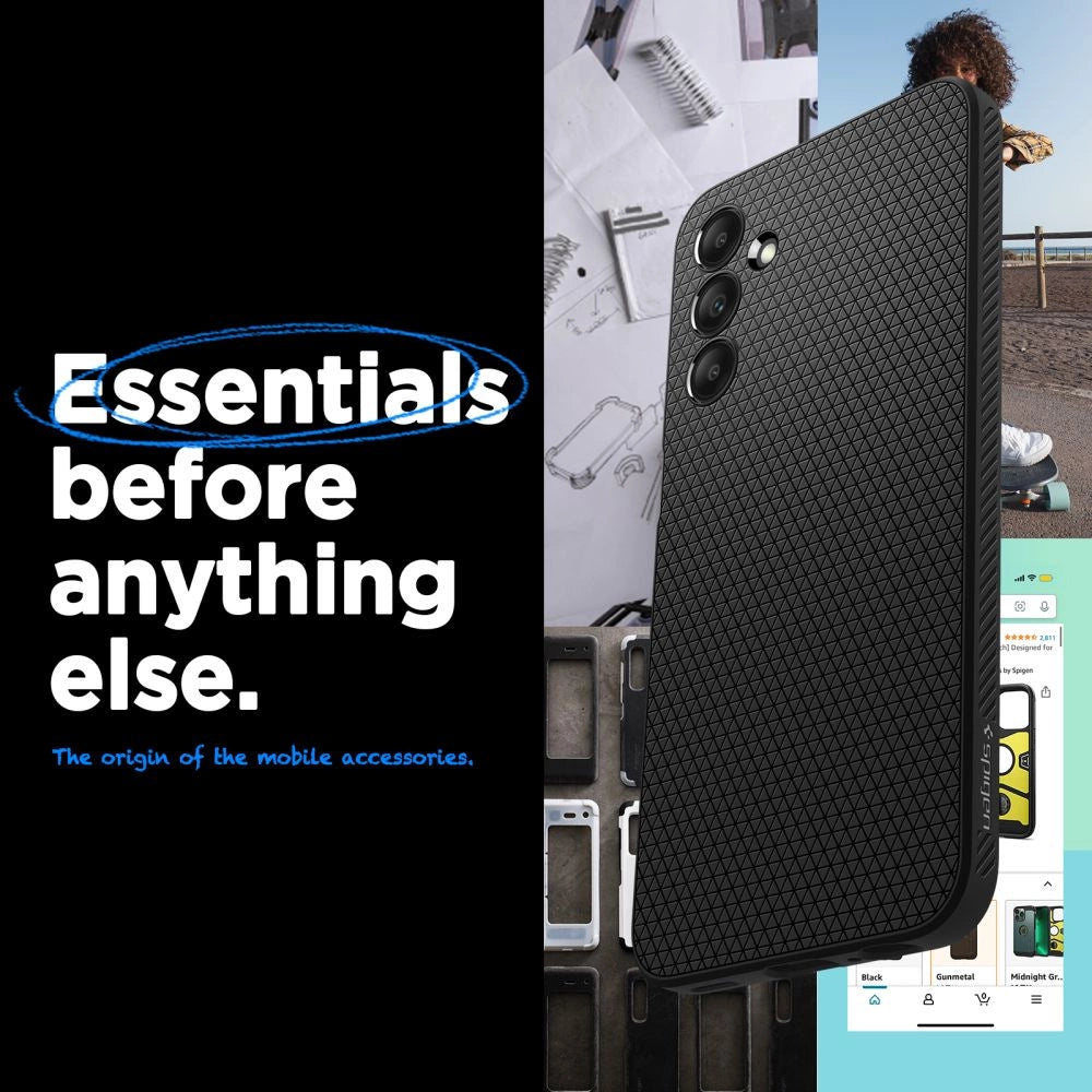 Spigen Liquid Air Case til Samsung Galaxy A15 4G / 5G - Matte Black