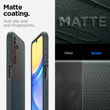 Spigen Liquid Air Case til Samsung Galaxy A15 4G / 5G - mørkegrøn