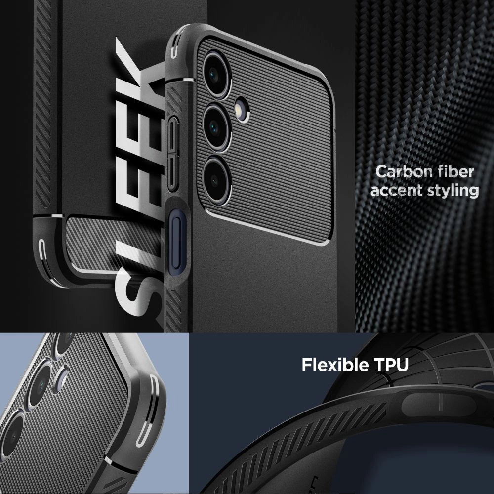 Spigen Rugged Armor Case til Samsung Galaxy A25 5G - Matte Black