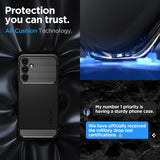 Spigen Rugged Armor Case til Samsung Galaxy A25 5G - Matte Black