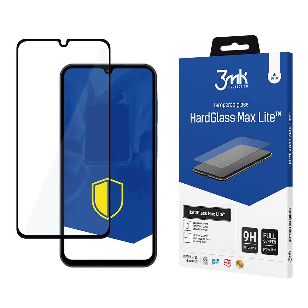 9H 3mk HardGlass Max LiteTM glas til Samsung Galaxy A15 5G