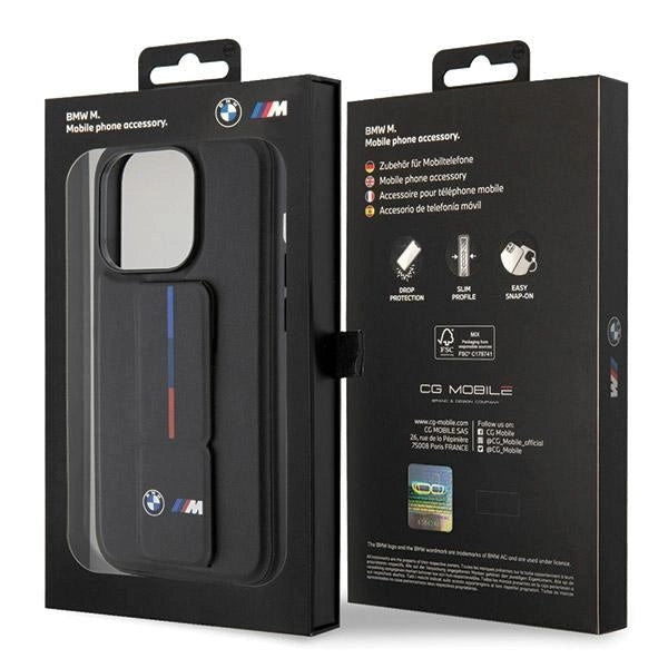 BMW Grip Hot Stamp æske til iPhone 15 Pro Max - sort