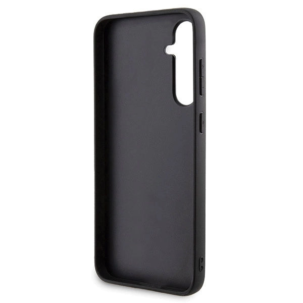 Karl Lagerfeld Gripstand Saffiano Karl&Choupette Pins case for Samsung Galaxy S23 FE - black
