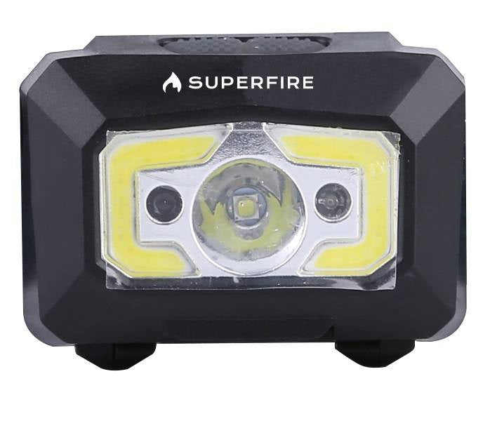 Forlygter med kontaktløs kontaktbryder Superfire X30, 340lm, USB