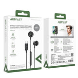 Acefast L2 øretelefoner med USB-C-stik, mikrofon og fjernbetjening 1,2 m - sort