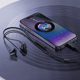 Acefast L2 øretelefoner med USB-C-stik, mikrofon og fjernbetjening 1,2 m - sort