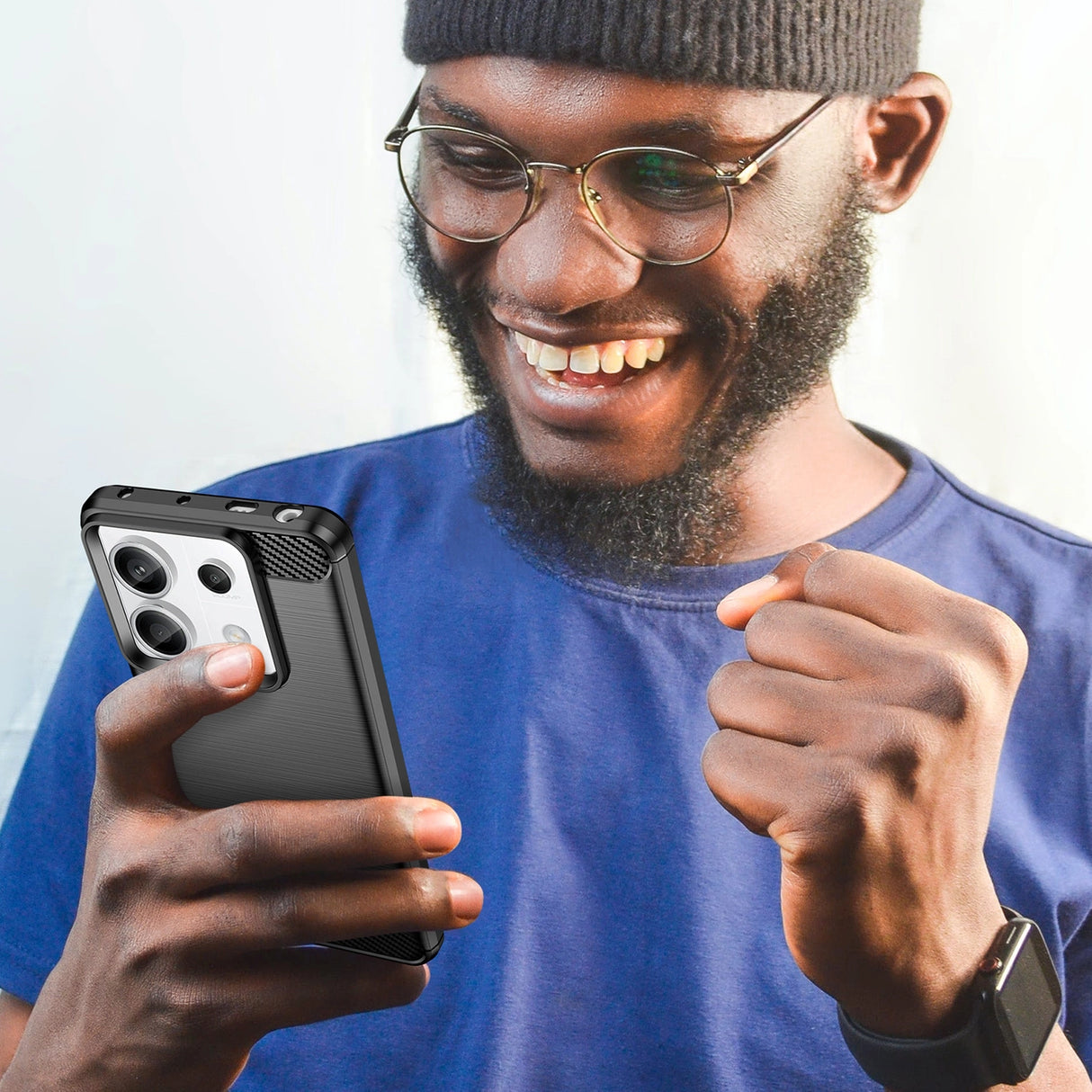 Carbon Case til Xiaomi Redmi Note 13 Pro - sort