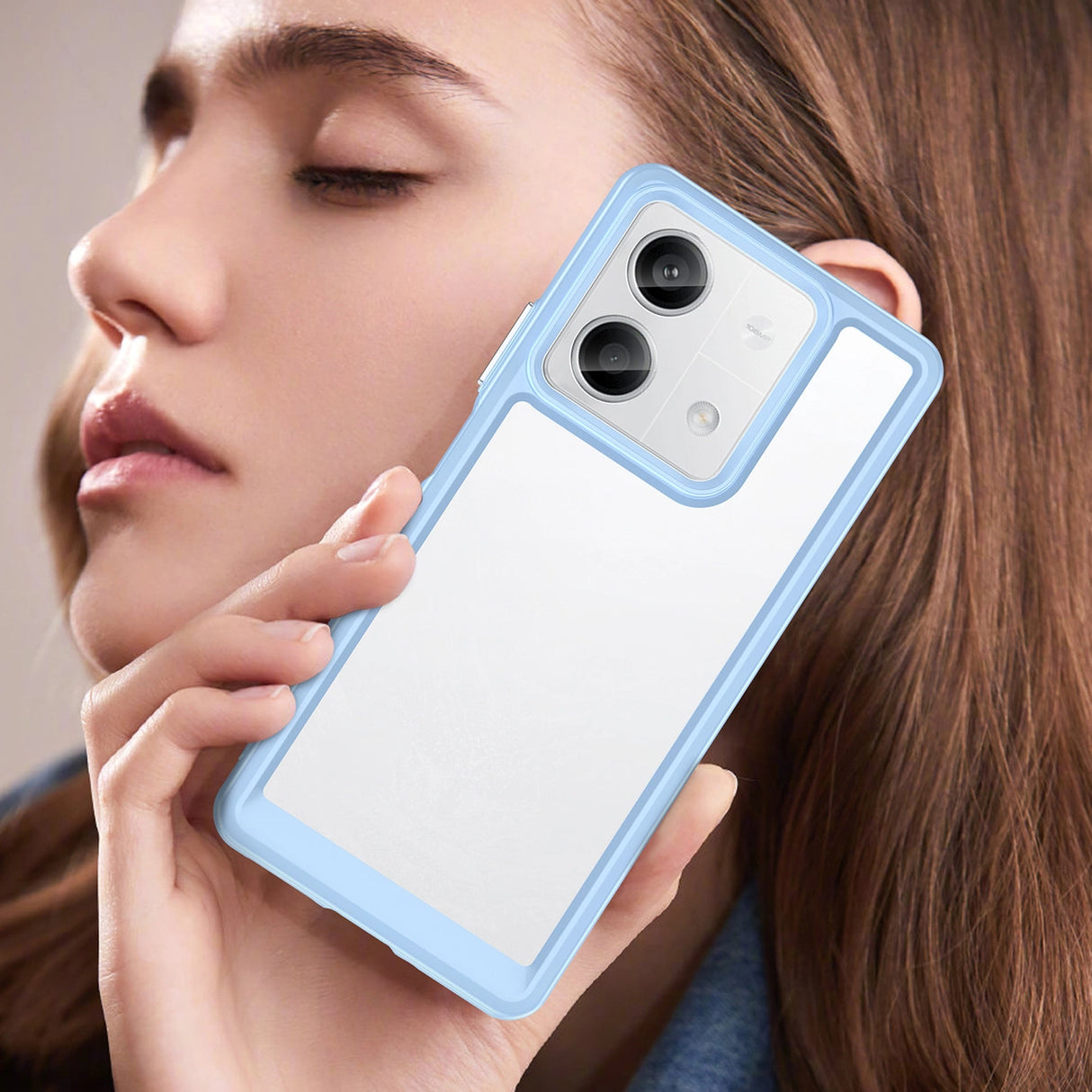 Udendørs rumkasse med gelramme til Xiaomi Redmi Note 13 Pro - blå