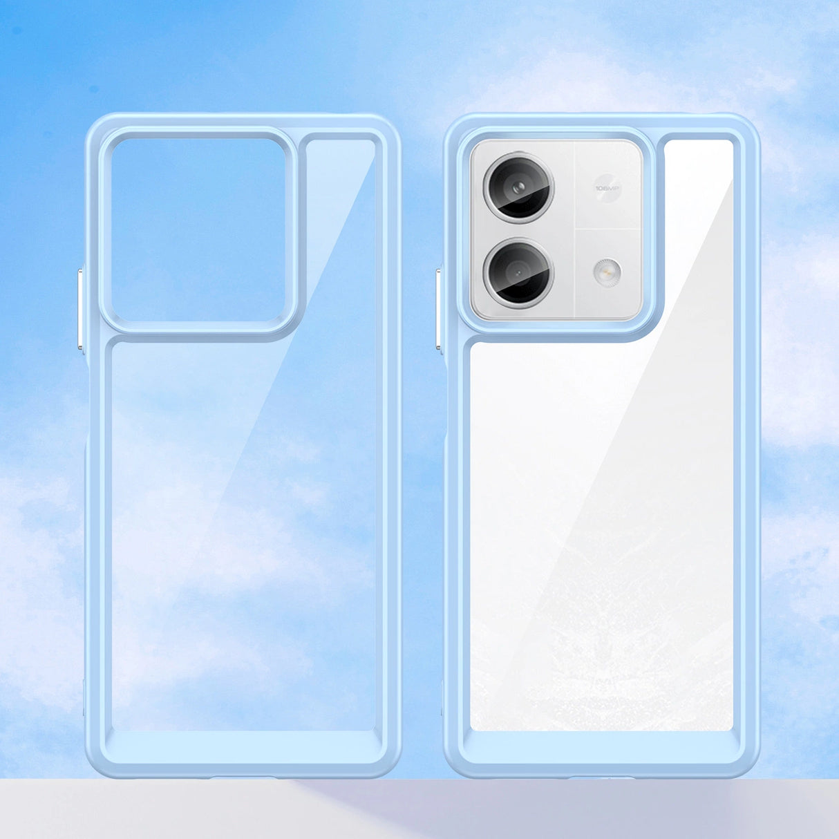 Udendørs rumkasse med gelramme til Xiaomi Redmi Note 13 Pro - blå